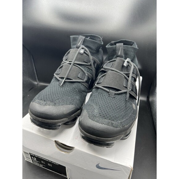 Nike Air Vapormax Flyknit Utility Triple Black Mens SZ 12 (AH6834-001) OG ALL main image 10